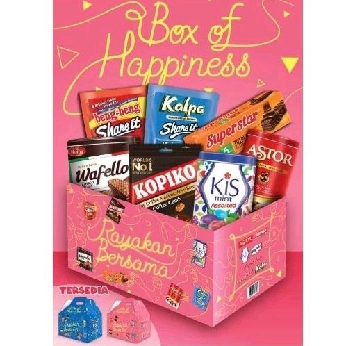

Paket Hampers Lebaran mayora snack / box of hapiness