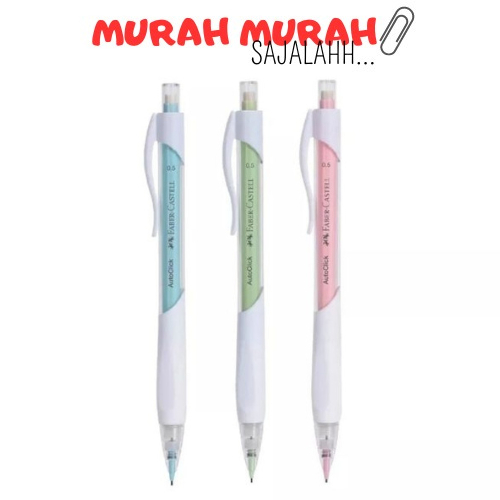 

Pensil Mekanik Faber Castell AutoClick 2B 0.5 + Refill Faber-Castell Mechanical Pencil 0,5mm Free Refill
