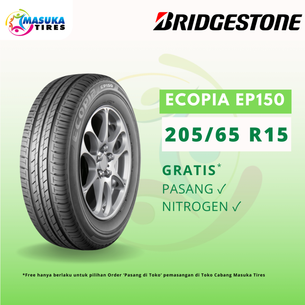 205/65 R15 94H Ecopia EP150 Bridgestone Ban Mobil 205/65 R 15 (PASANG DI TOKO)