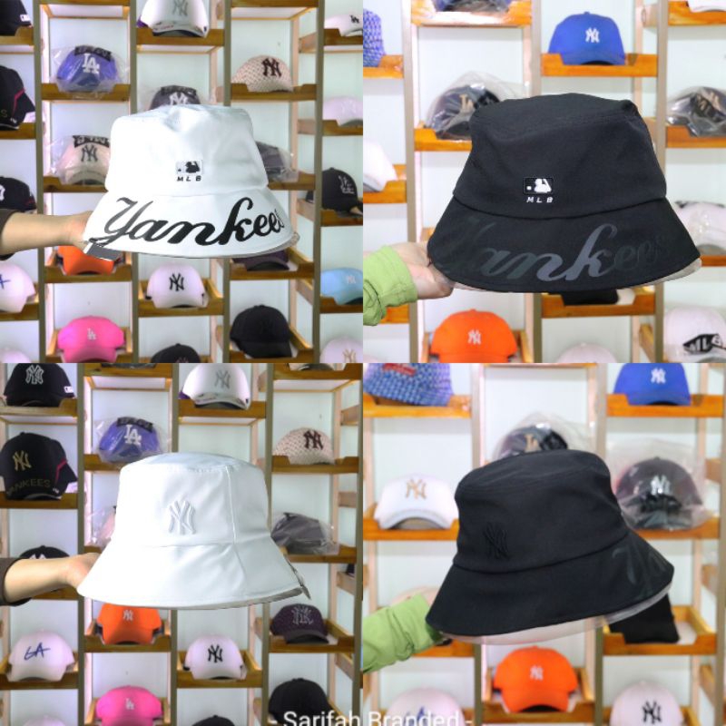Topi Bucket MLB Yankees Nade in Korea Import - Topi Bucket Wanita