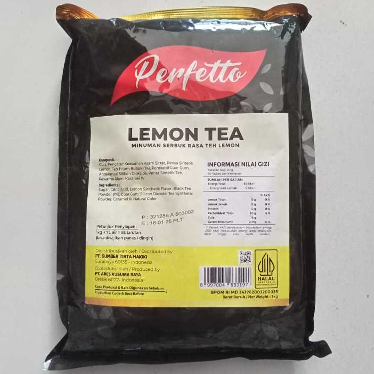 

PERFETTO LEMON TEA 1 KG MINUMAN SERBUK RASA TEH LEMON NESTEA