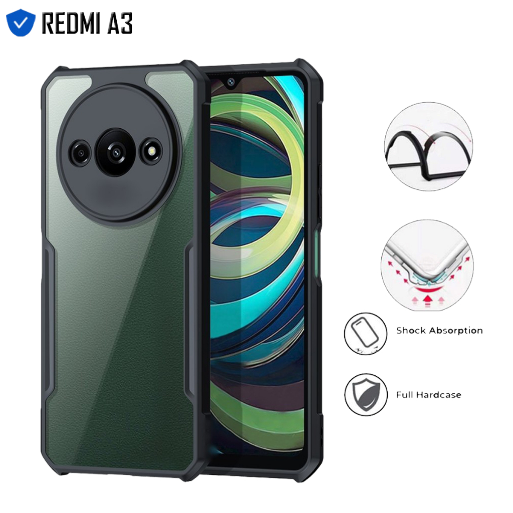 MY$ Shock Proff IPAKY List Hitam Xiaomi A5 A3 Redmi A2 A1 13C 12 12C 10-2022 10A 10C 9 9A 9C 9T 8 8A