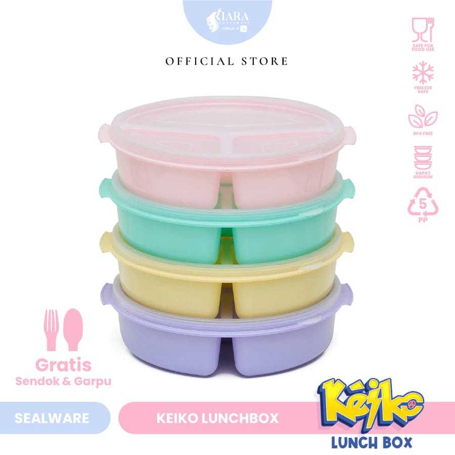Kotak Bekal Niki Bento Sekat 3/ Kotak nasi plastik