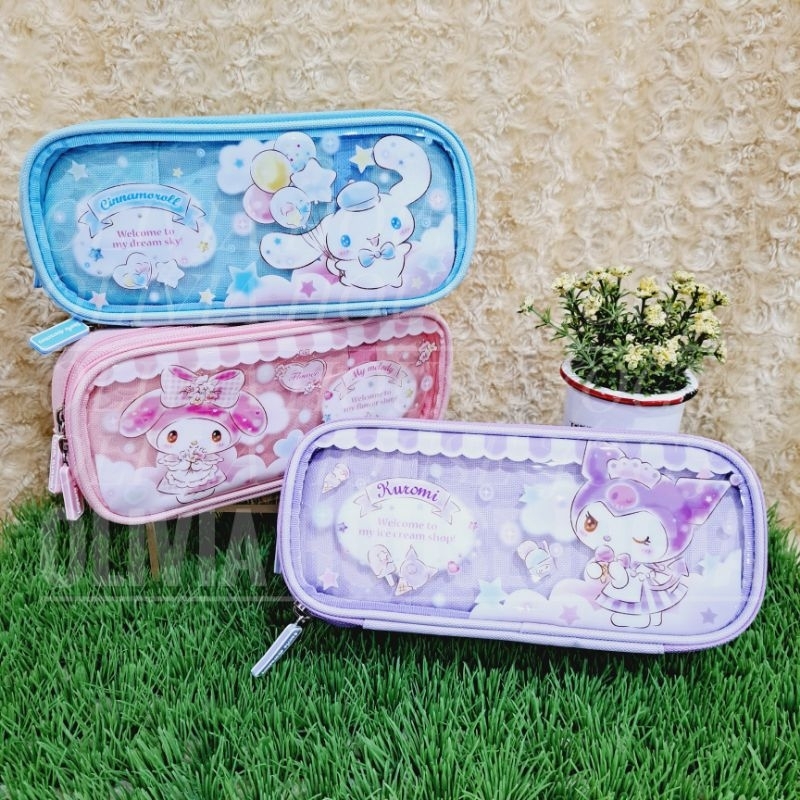 

Tempat Pensil 2 Rest Cinnamoroll Box Pencil Case Kuromi My Melody Box Pencil Storage Cinnamoroll