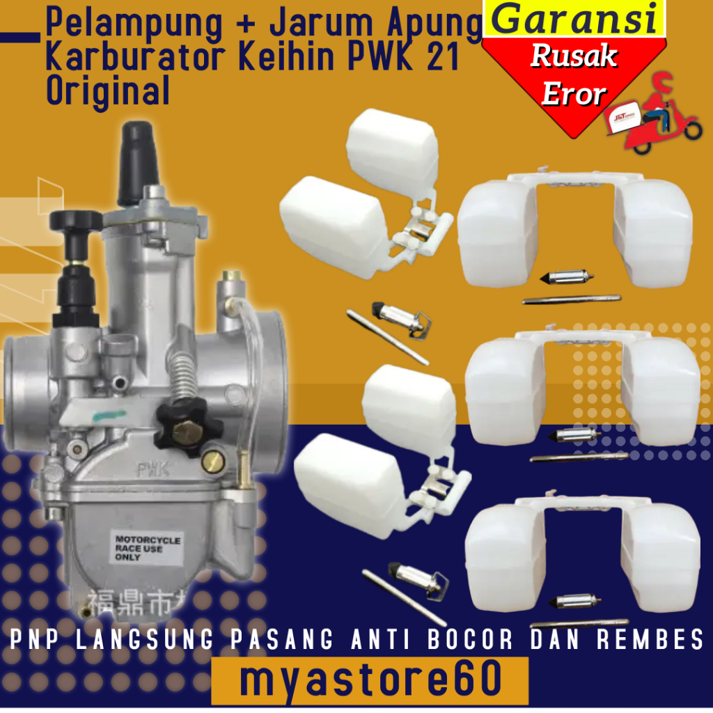 (BISA COD) Pelampung Apung Jarum Apung Plampung Karburator Karbu Carburator PWK 21 PWK21 Original Bi