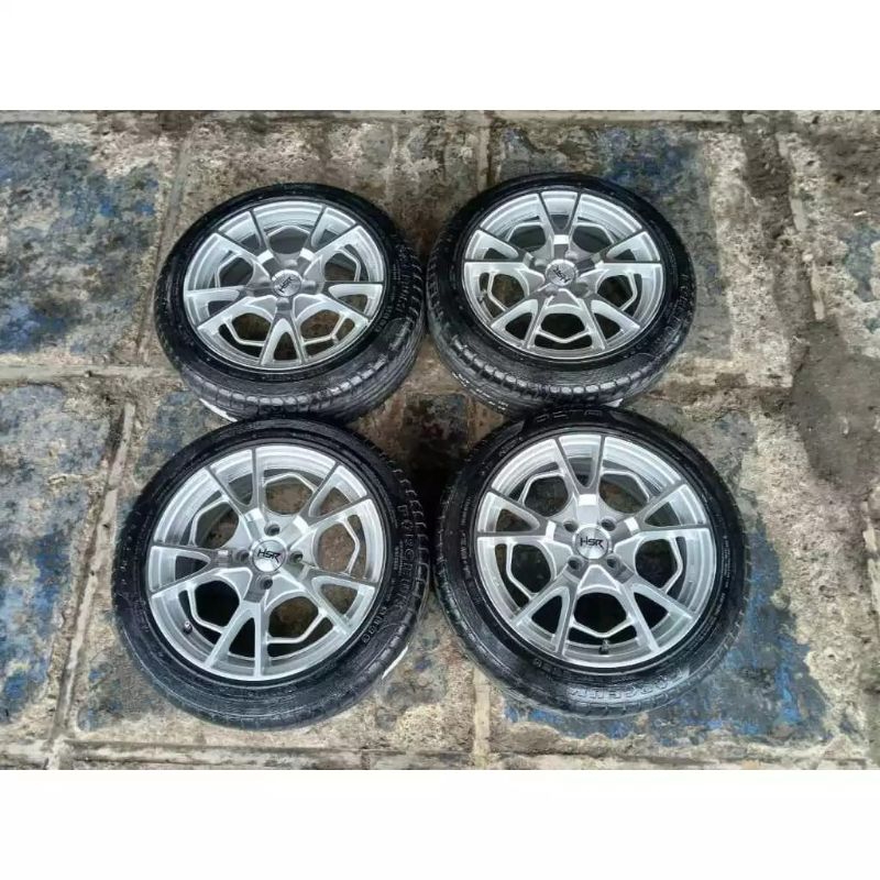 Velg Mobil Second Hsr Eximius Ring 16 pcd 4x100 + Ban 195 50 R16