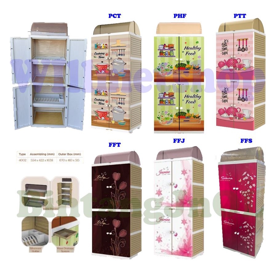 RAK PIRING PLASTIK NAIBA 4002 MINI DISH RACK PANTRY