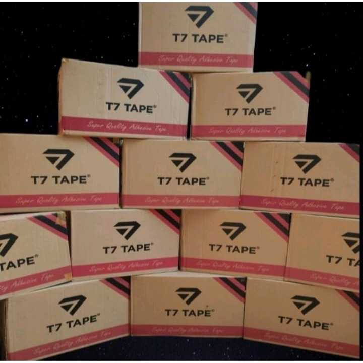 

Lakban bening/coklat ukuran 45mm*72yard 1 dus wty 72 pcs