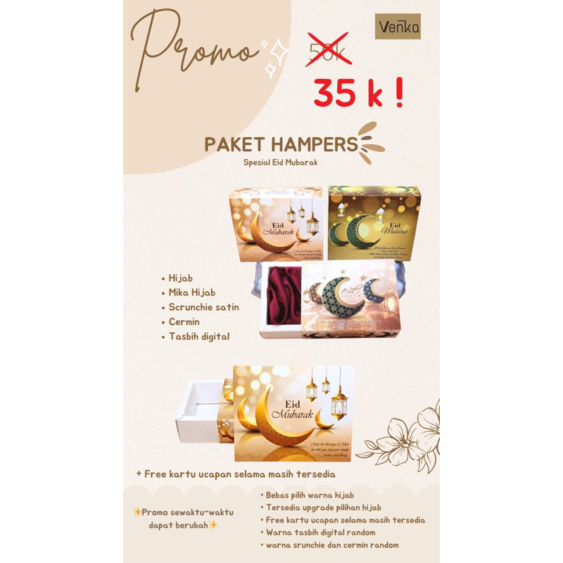 

Hampers Hijab | Hampers Idul fitri | Hampers lebaran