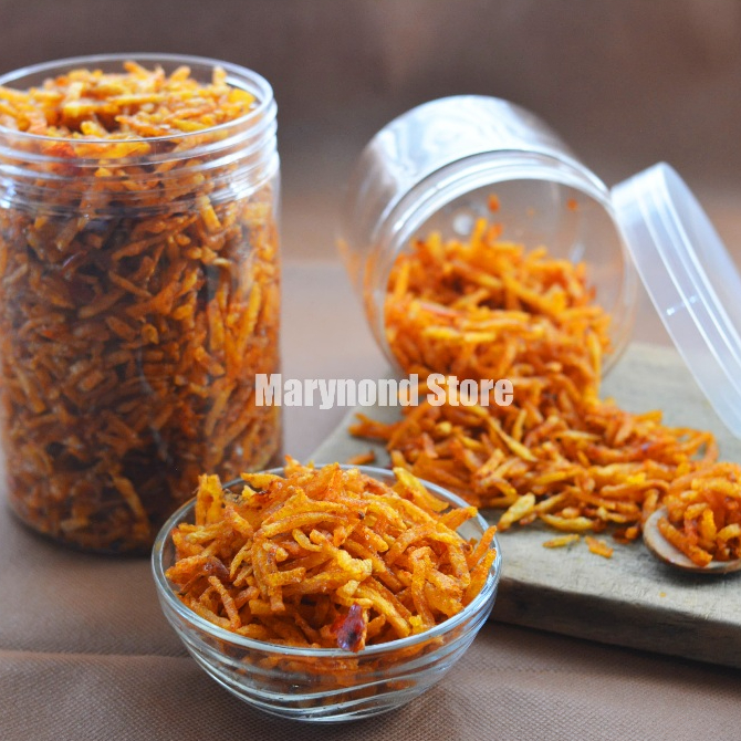 

Kentang Mustofa 250gr Pedas Manis Kemasan Toples