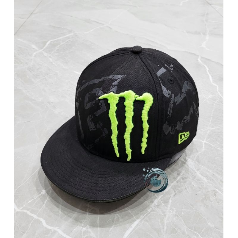 Topi NEW ERA x Monster Fox Energy [ Bordir + Print ] Original Import