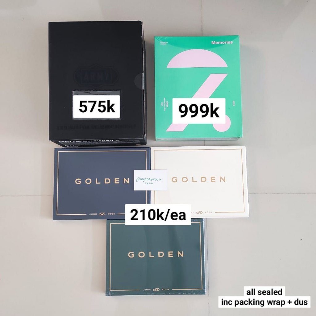 BTS Memories 2020 DVD Sealed New Official Army Membership Kit 8th Golden Jungkook Substance Shine So