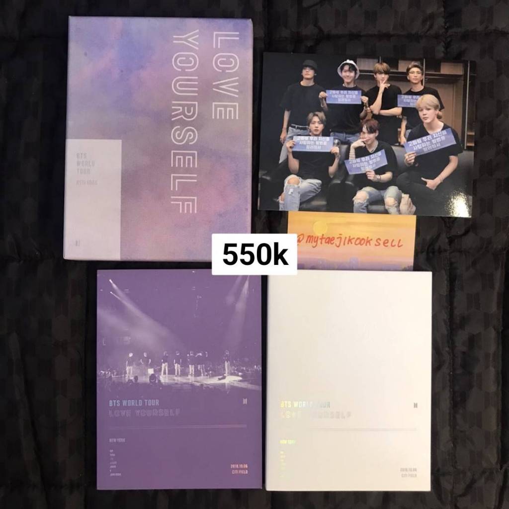 BTS love yourself new york dvd fullset postcard unsealed - pc photocard album lys ly group rm namjoo