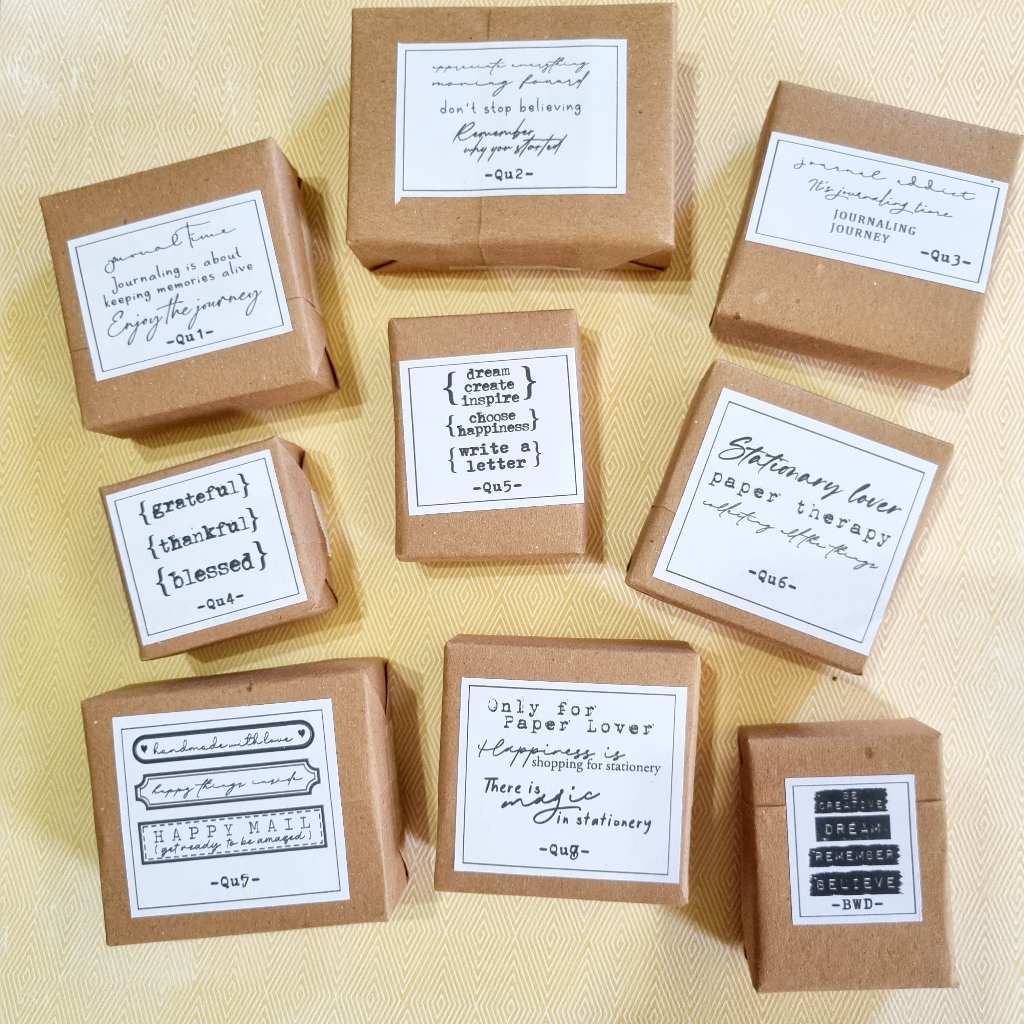 

RB Witheartcraft Wood Stamps for Journaling Scrapbooking - Quotes & Words Edition