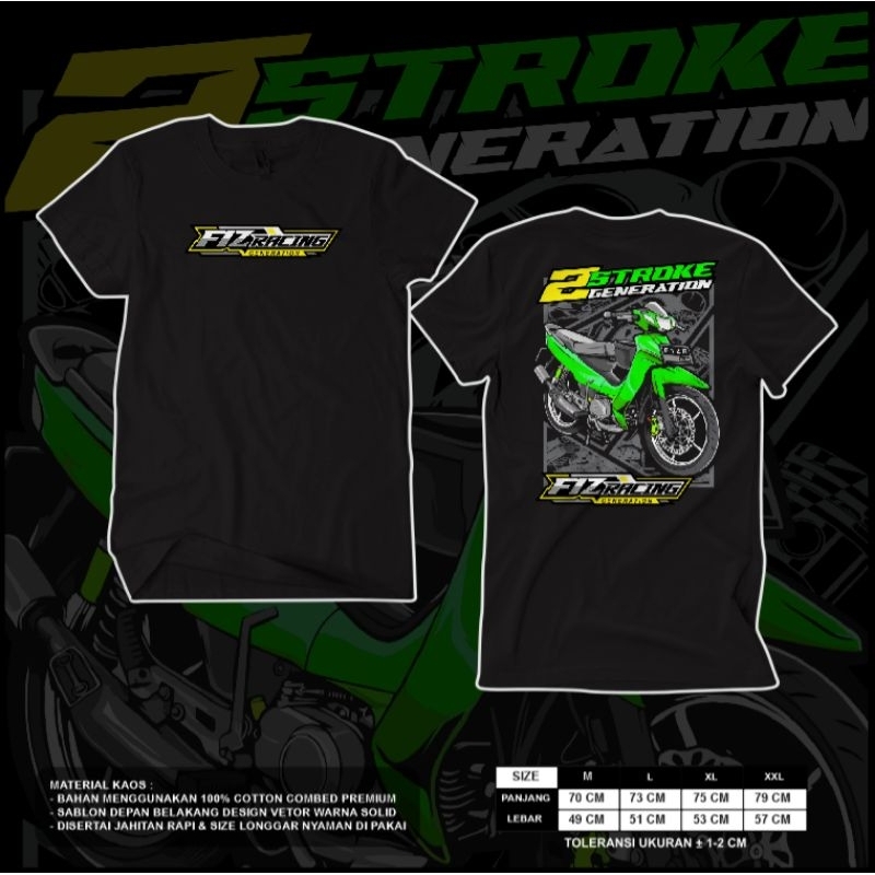 kaos distro laki laki, kaos 2 stroke / fiz R, kaos motor, kaos otomotif, kaos sunmori, kaos custom C