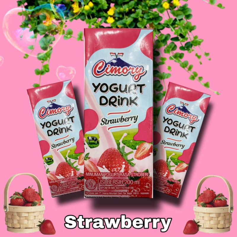 

Yougurt Drink Cimory Rasa Strawberry 200ml Kotak