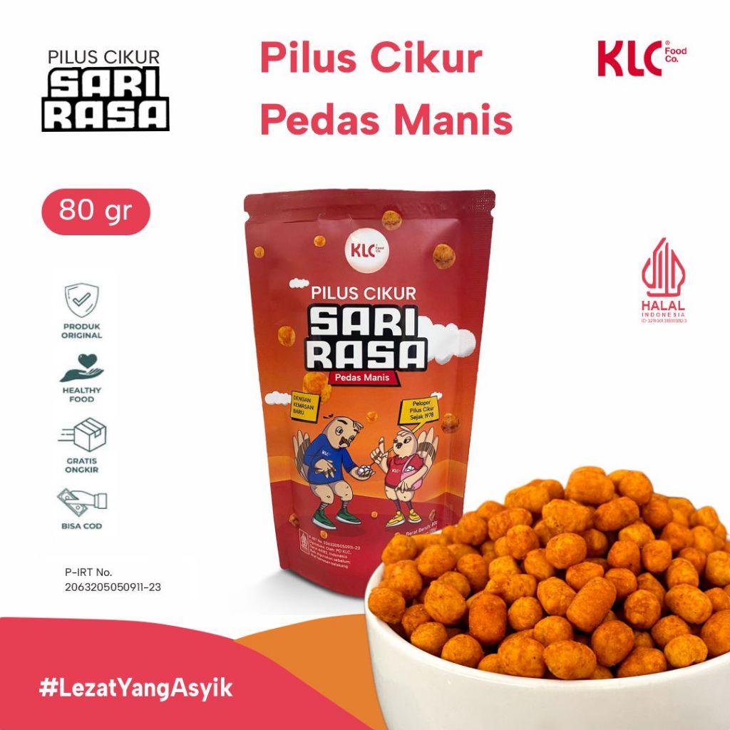 

Pilus Cikur / Kencur Pedas Manis 80gr Sari Rasa Pedas Manis KLC Food Co.