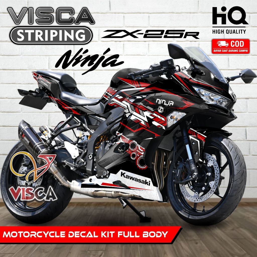 Decal Ninja ZX 25R Full Body - Stiker Motor ZX25R Full Body - Dekal Kawasaki Ninja ZX25R - Striping 