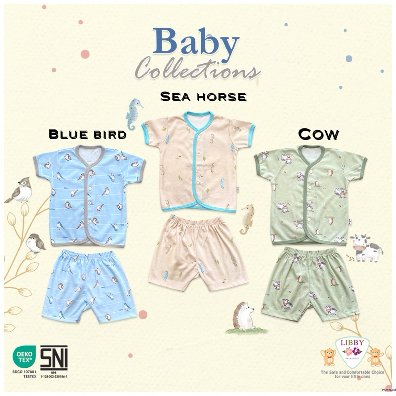 Libby Setelan Pendek Kancing depan SML- SETELAN LIBBY -LIBBY