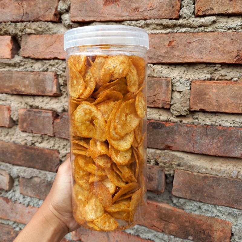 

Ipik icang rasa asin pedas daun jeruk toples 1300ml