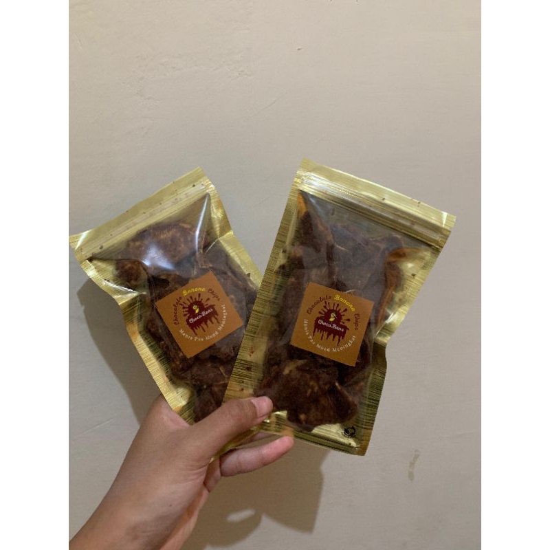 

keripik pisang coklat (Size M) / Chocolate Banana Chips