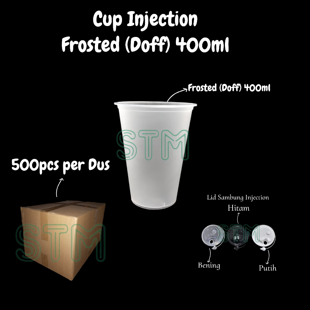 Ekojansipp - Thinwall Injection Cup 12Oz-24Oz 20 Pcs Gelas Plastik Injeksi 12Oz-24Oz