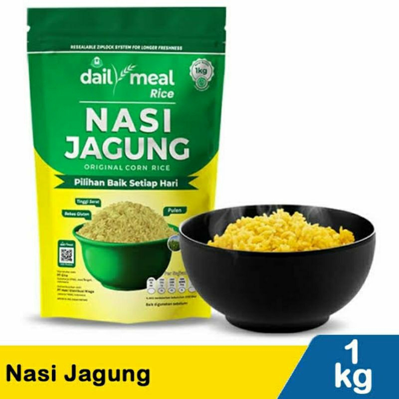 

daily meal nasi jagung 250gr dan nasi singkong 250gr