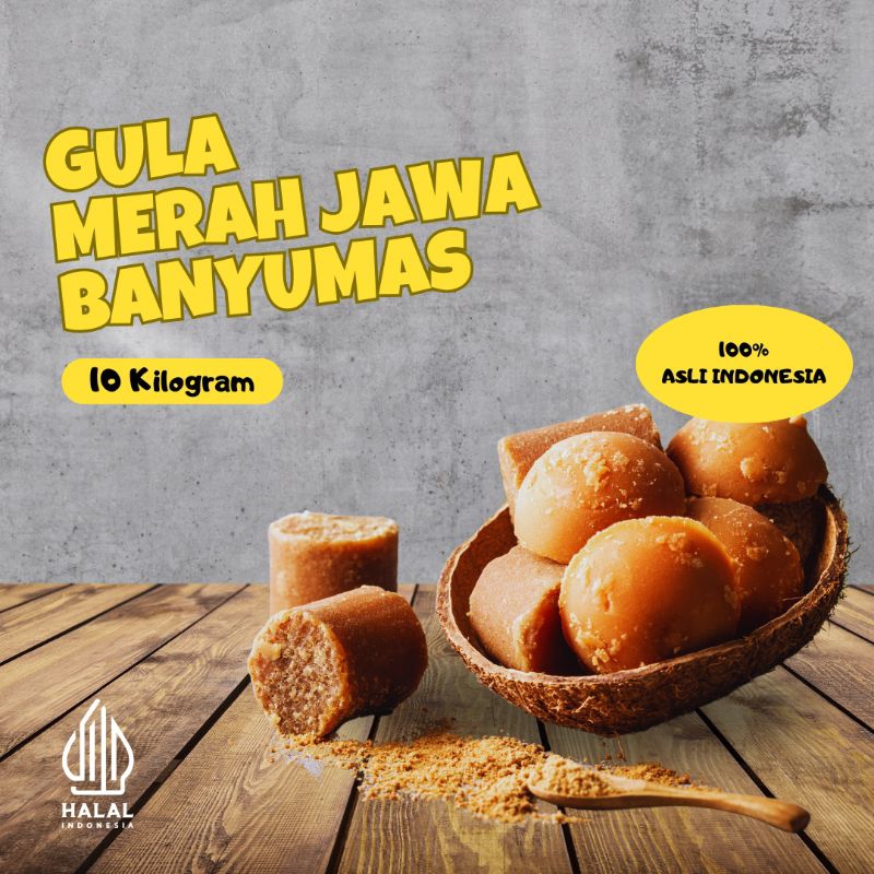 

gula merah jawa Banyumas 10 kg / bal