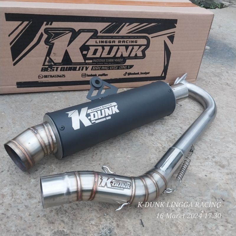 Knalpot Racing K-dunk Aerox Nmax Vario Beat Mio dragg style