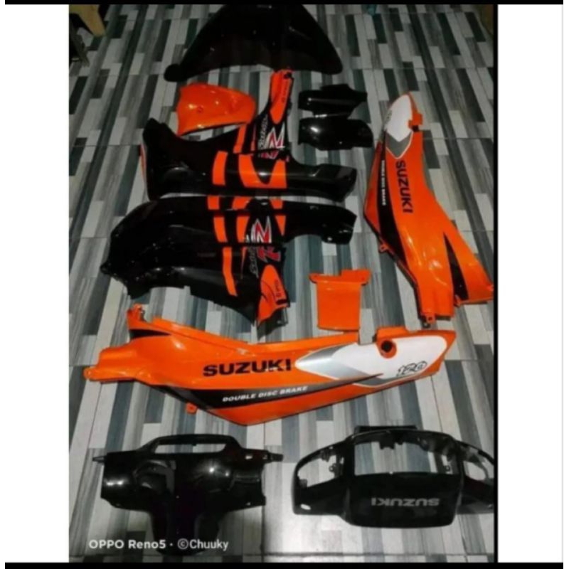 Cover Body Satria 2tak Lumba Full set, Body Halus Full Set Suzuki Satria 2tak Lumba