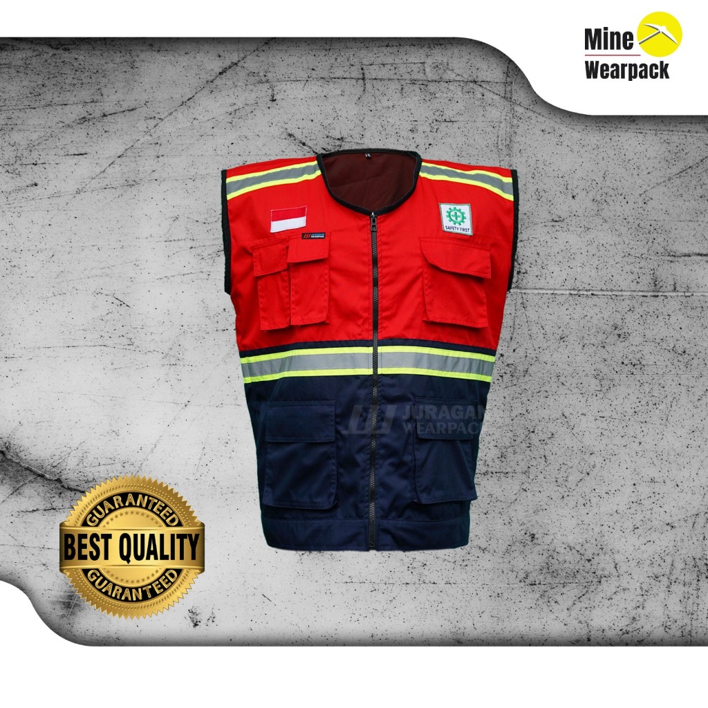 Rompi Baju Safety Wearpack Seragam Proyek K3 HSE