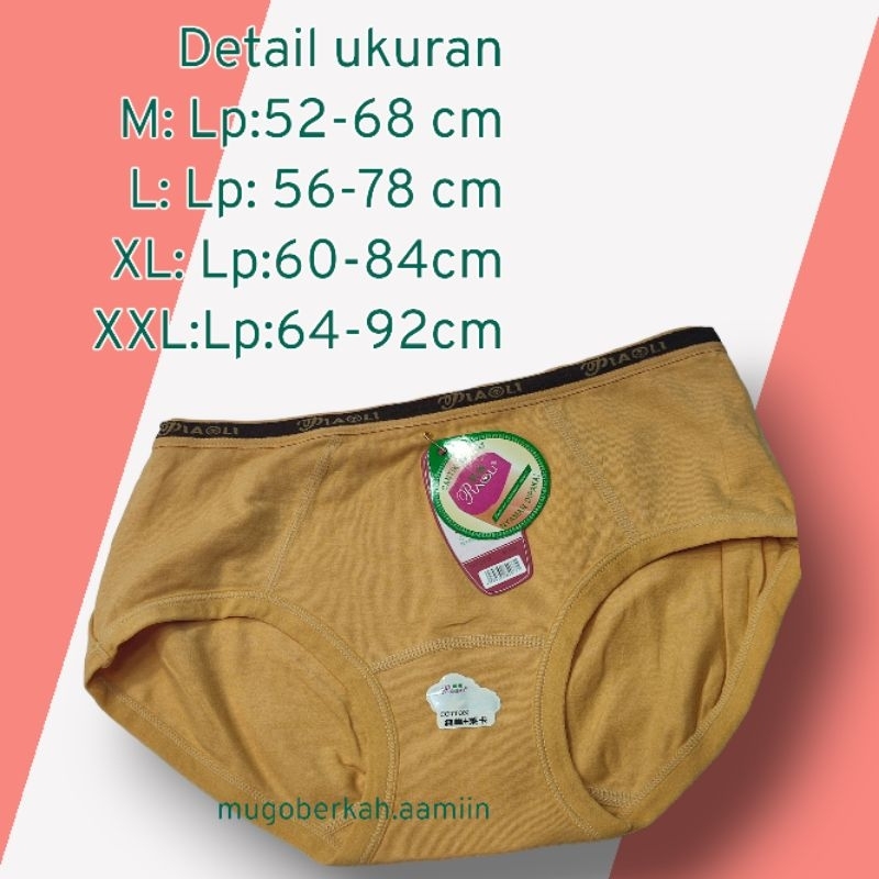 RB Paket 3 pcs CD piaoli 2077 & CD piaoli 2199 CD piaoli super soft CD piaoli premium Celana dalam