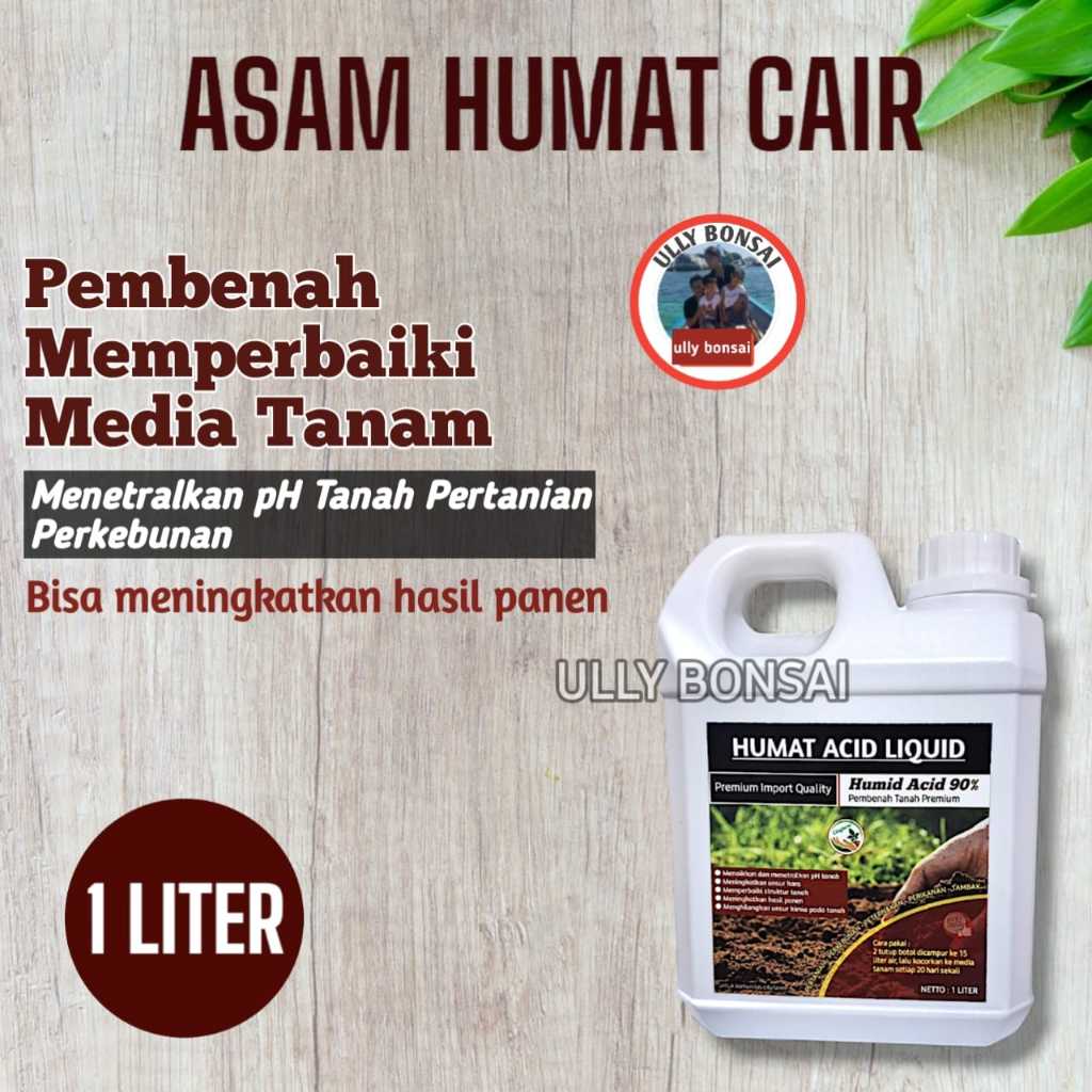 Pupuk Organik Asam Humat Cair Cityfarm Pupuk Pembenah Tanah Kemasan 1 Liter