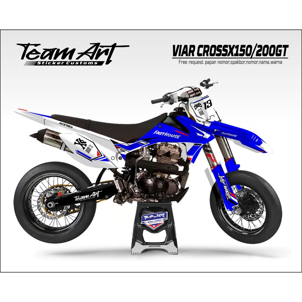 decal stiker viar cross x150 200