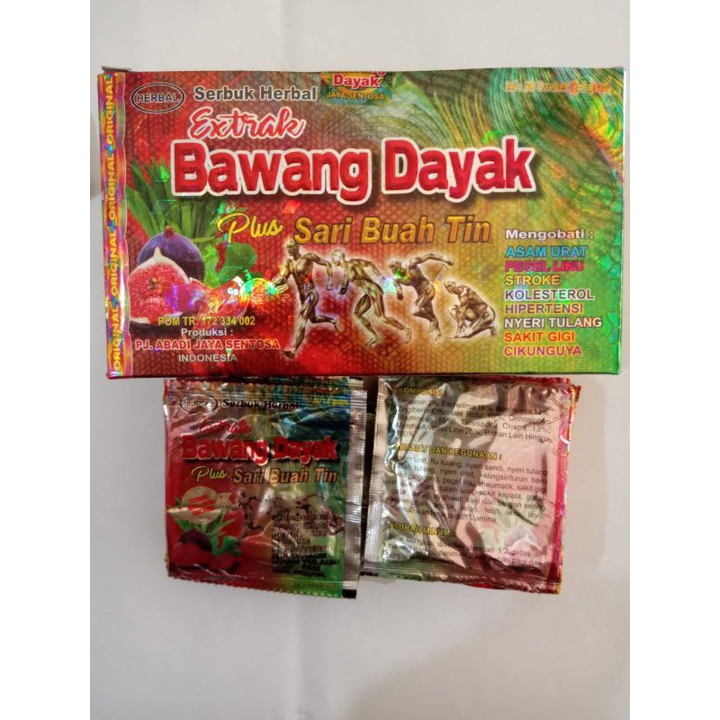 

Bawang Dayak Plus Sari Buah Tin Serbuk ( Harga Per Sachet )