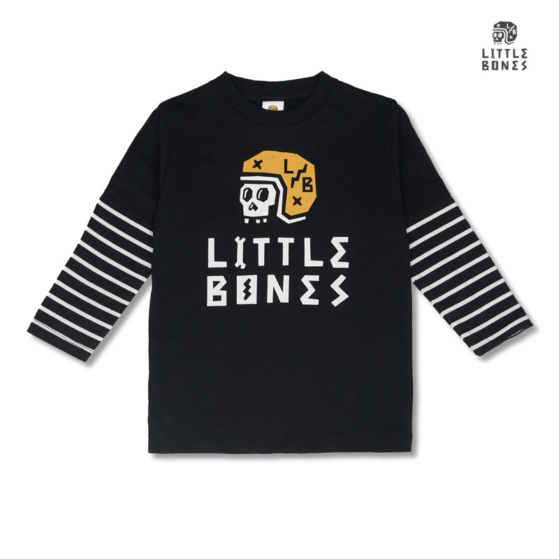 Littlebones T Shirt Long Sleeve Black