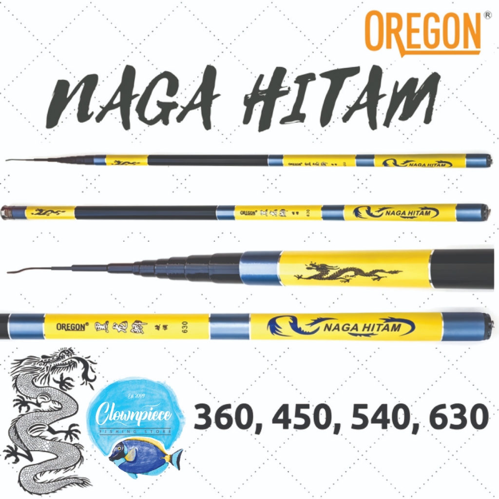 Joran Tegek Oregon Naga Hitam / Joran Pancing Oregon Naga Hitam / Joran Tegek Pancing Oregon Naga Hi