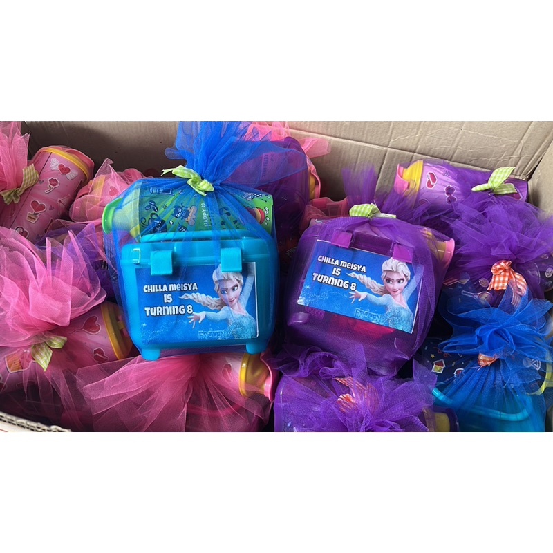 BOX SNACK MURAH container mini calista /souvenir ulang tahun anak paket bingkisan ultah