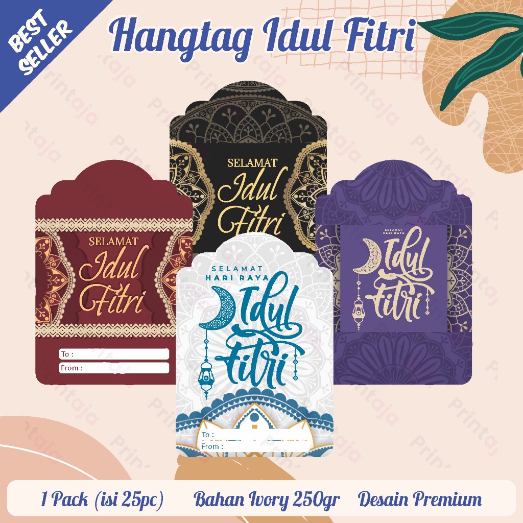 

Hangtag Lebaran Idul Fitri | Tag Hampers | Hangtag Box cookies