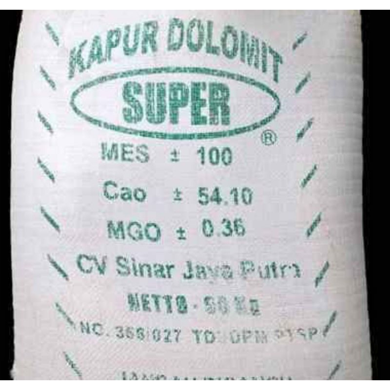 kapur dolomit pertanian (1 kg)