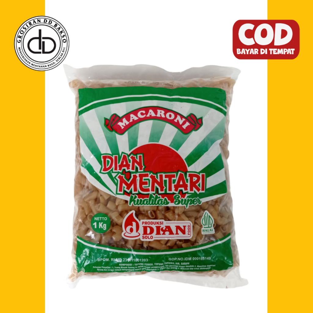 

makaroni cap dian mentari kemasan 1kg, makaroni seblak, makaroni mekar, makaroni mentah, makaroni, makaroni enak