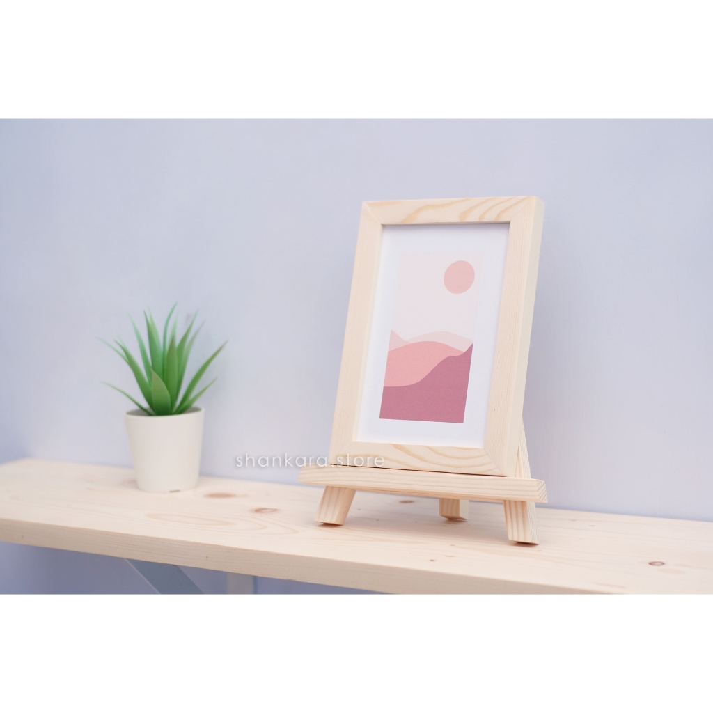 Pigura Kayu 4R 10 x 15 Cm Figura Foto Bingkai Frame Kayu Jati Belanda