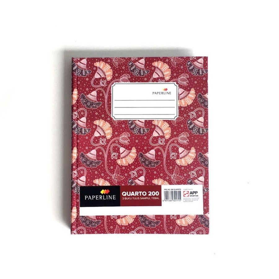

Hard Cover Kwarto Isi 200 Lembar Paperline Buku Bergaris Quarto Tebal