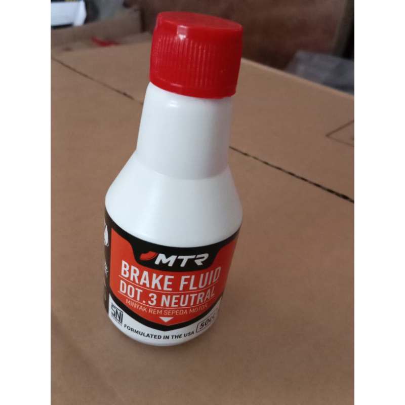 minyak rem sepeda motor ukuran kecil 50ml merek MTR DOT.3
