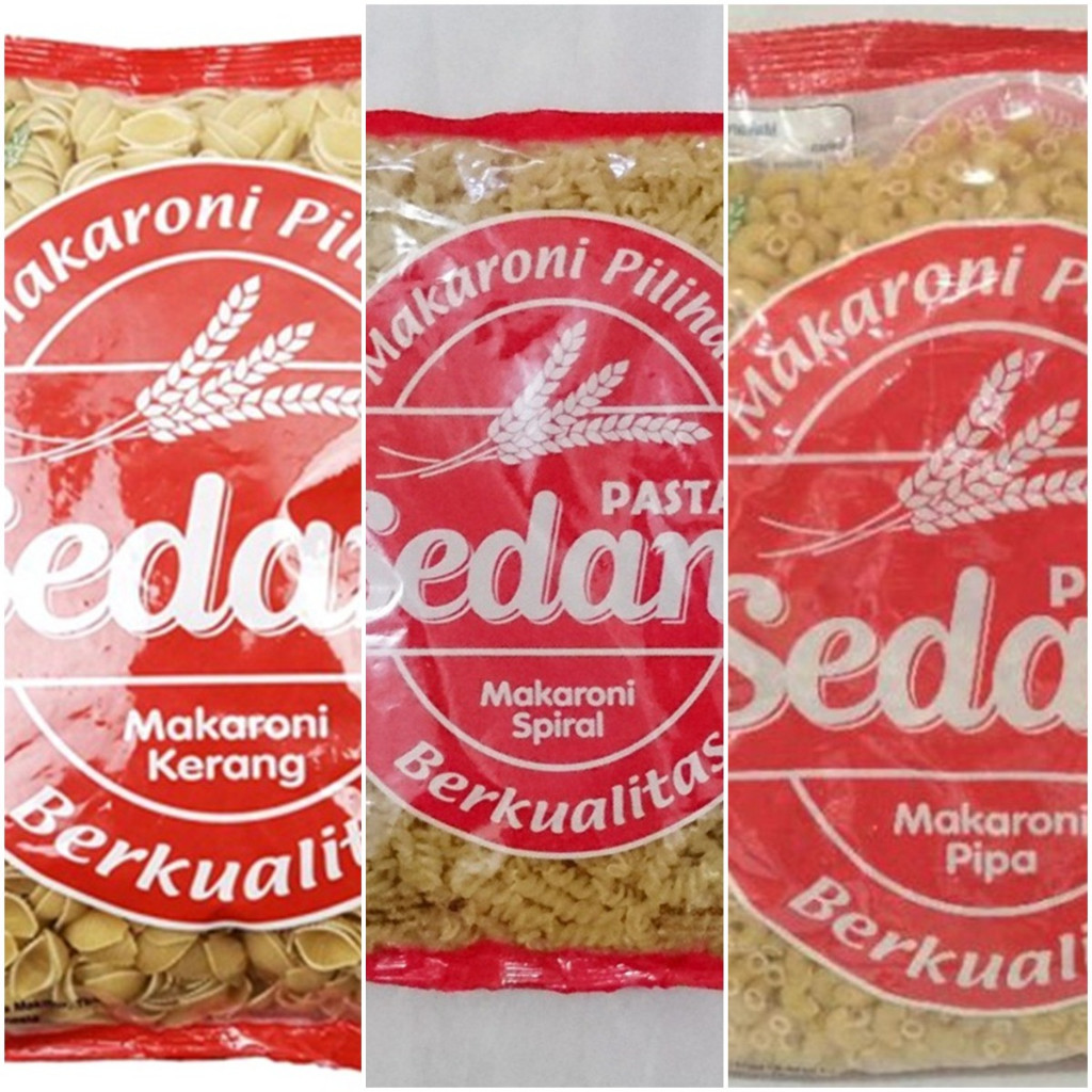 

[ DE VINCA ] Makaroni Sedani 1 Kg Spiral Pipa Kerang Pasta Kriwil Silinder Uril Bogasari Indofood