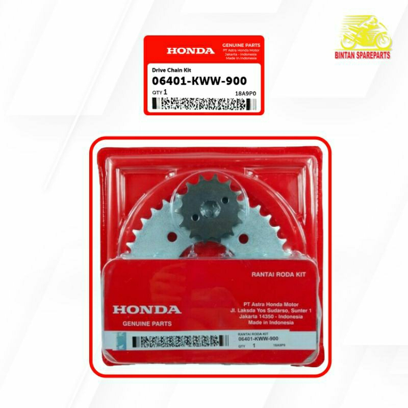 Rantai Roda Kit Drive Chain Kit 06401 KWW 900