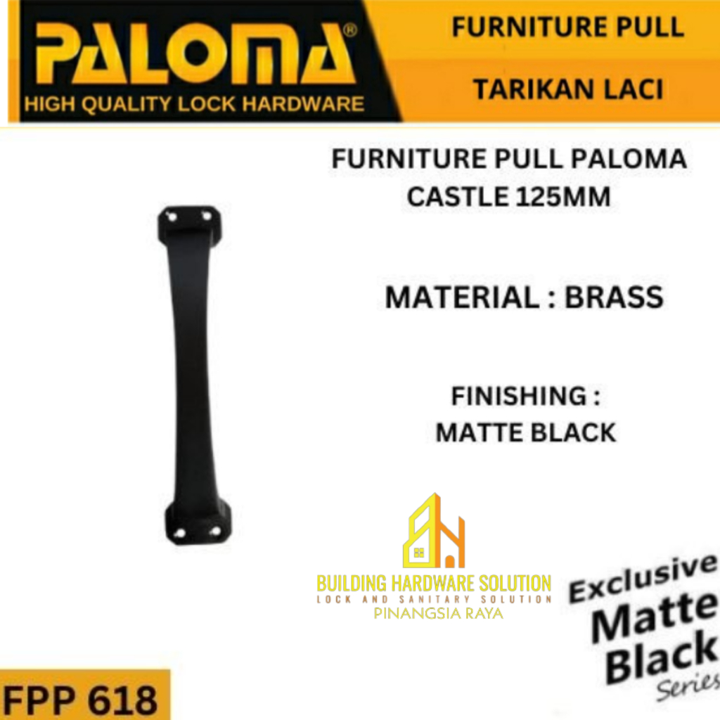 PALOMA FPP 618 CASTLE 125MM Tarikan laci/lemari/Tarikan Jendela