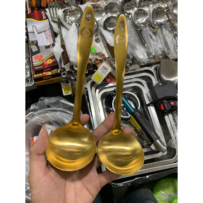 Irus gold centong mewah centong kuah emas