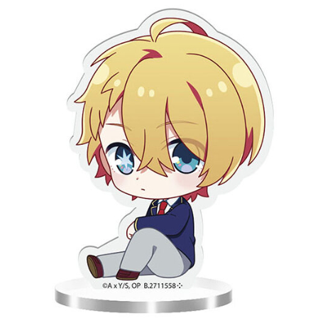 Oshi no Ko Suwarasetai Acrylic Stand Gashapon Aqua