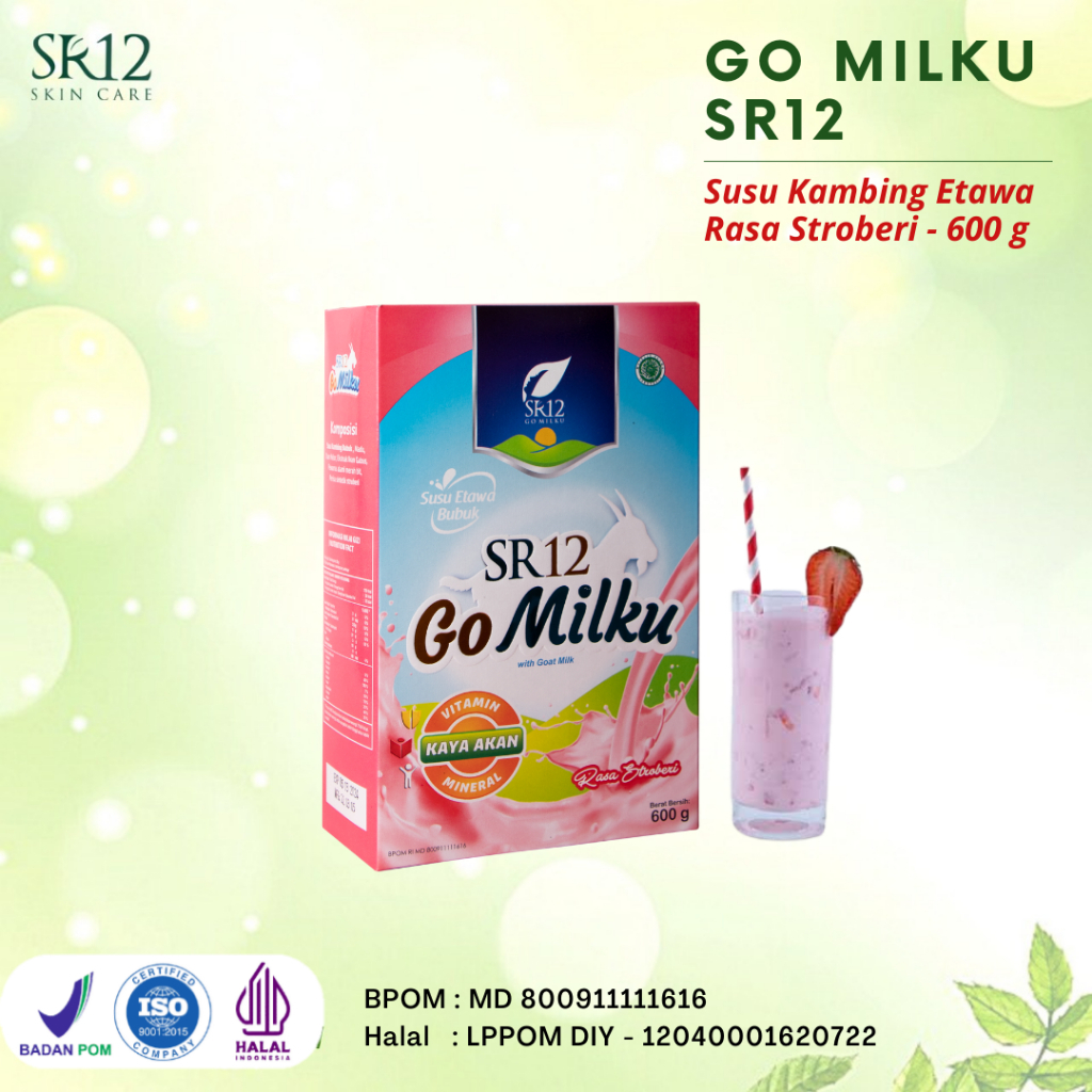 

GO MILKU SR12 SUSU KAMBING ETAWA HALAL BPOM MENINGKATKAN KESEHATAN IMUN TUBUH MELANCARKAN ASI ASLI